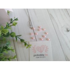 Полужемчуг 6 мм, цвет светло-розовый №95, 5 г